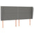 Box Spring Bed with Mattress Dark Grey 153x203 cm Queen Size Fabric