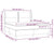 Box Spring Bed with Mattress Dark Grey 153x203 cm Queen Size Fabric