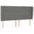 Box Spring Bed with Mattress Dark Grey 153x203 cm Queen Size Fabric