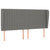 Box Spring Bed with Mattress Dark Grey 153x203 cm Queen Size Fabric