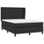 Box Spring Bed with Mattress Black 137x187 cm Double Size Faux Leather