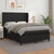 Box Spring Bed with Mattress Black 137x187 cm Double Size Faux Leather