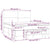 Box Spring Bed with Mattress Dark Grey 153x203 cm Queen Size Fabric