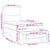 Box Spring Bed with Mattress Dark Grey 106x203 cm King Single Size Fabric