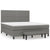 Box Spring Bed with Mattress Dark Grey 153x203 cm Queen Size Fabric
