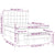 Box Spring Bed with Mattress Dark Grey 137x187 cm Double Size Fabric