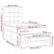 Box Spring Bed with Mattress Dark Grey 106x203 cm King Single Size Fabric