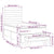 Box Spring Bed with Mattress Dark Grey 106x203 cm King Single Size Fabric
