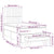 Box Spring Bed with Mattress Dark Grey 106x203 cm King Single Size Fabric