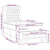 Box Spring Bed with Mattress Dark Grey 106x203 cm King Single Size Fabric