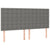 Box Spring Bed with Mattress Dark Grey 153x203 cm Queen Size Fabric
