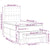 Box Spring Bed with Mattress Dark Grey 106x203 cm King Single Size Fabric
