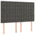 Box Spring Bed with Mattress Dark Grey 137x187 cm Double Size Velvet