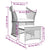 2 Piece Garden Lounge Set with Cushions Grey Poly Rattan