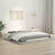 Bed Frame without Mattress White 150x200 cm Solid Wood Pine