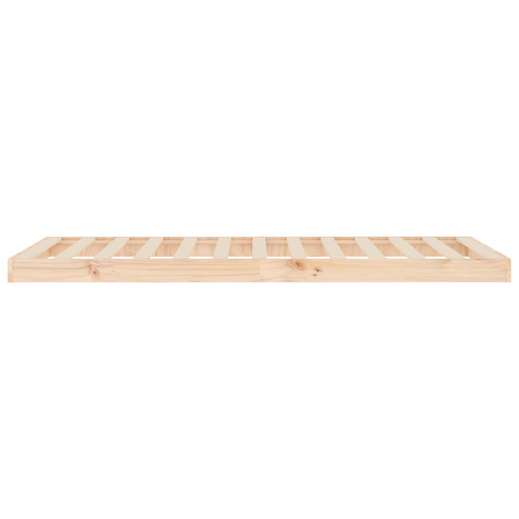 Bed Frame without Mattress 90x190 cm Solid Wood Pine