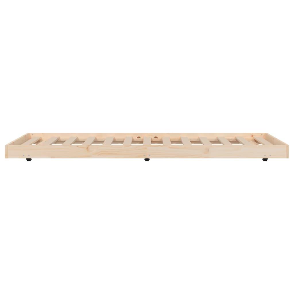 Bed Frame without Mattress 90x190 cm Solid Wood Pine