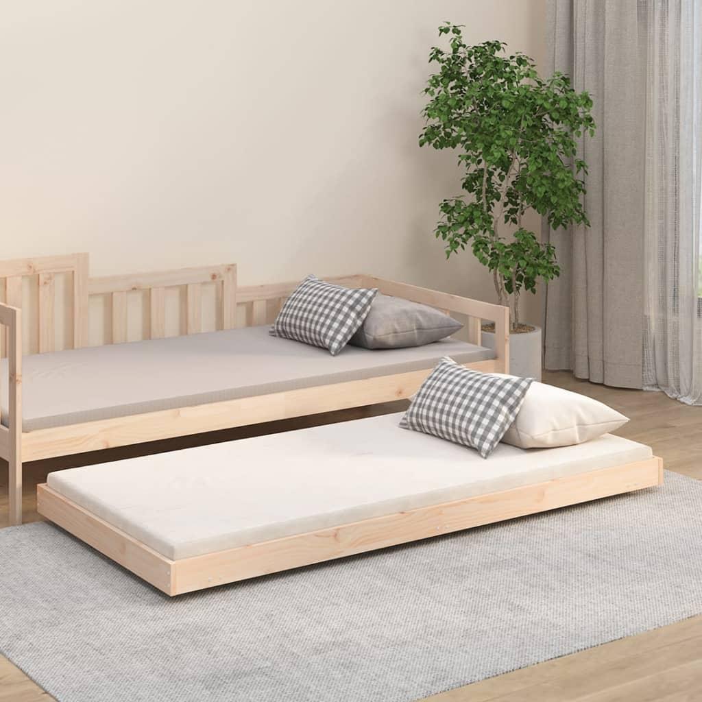 Bed Frame without Mattress 90x190 cm Solid Wood Pine