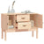 Sideboard 110x40x78 cm Solid Wood Pine