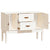 Sideboard White 110x40x78 cm Solid Wood Pine