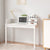 Desk White 110x50x93 cm Solid Wood Pine