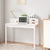 Desk White 110x50x93 cm Solid Wood Pine