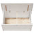 Storage Box White 80x40x45.5 cm Solid Wood Pine