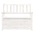 Bench White 112.5x51.5x96.5 cm Solid Wood Pine