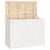 Laundry Box White 88.5x44x66 cm Solid Wood Pine