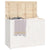 Laundry Box White 88.5x44x66 cm Solid Wood Pine