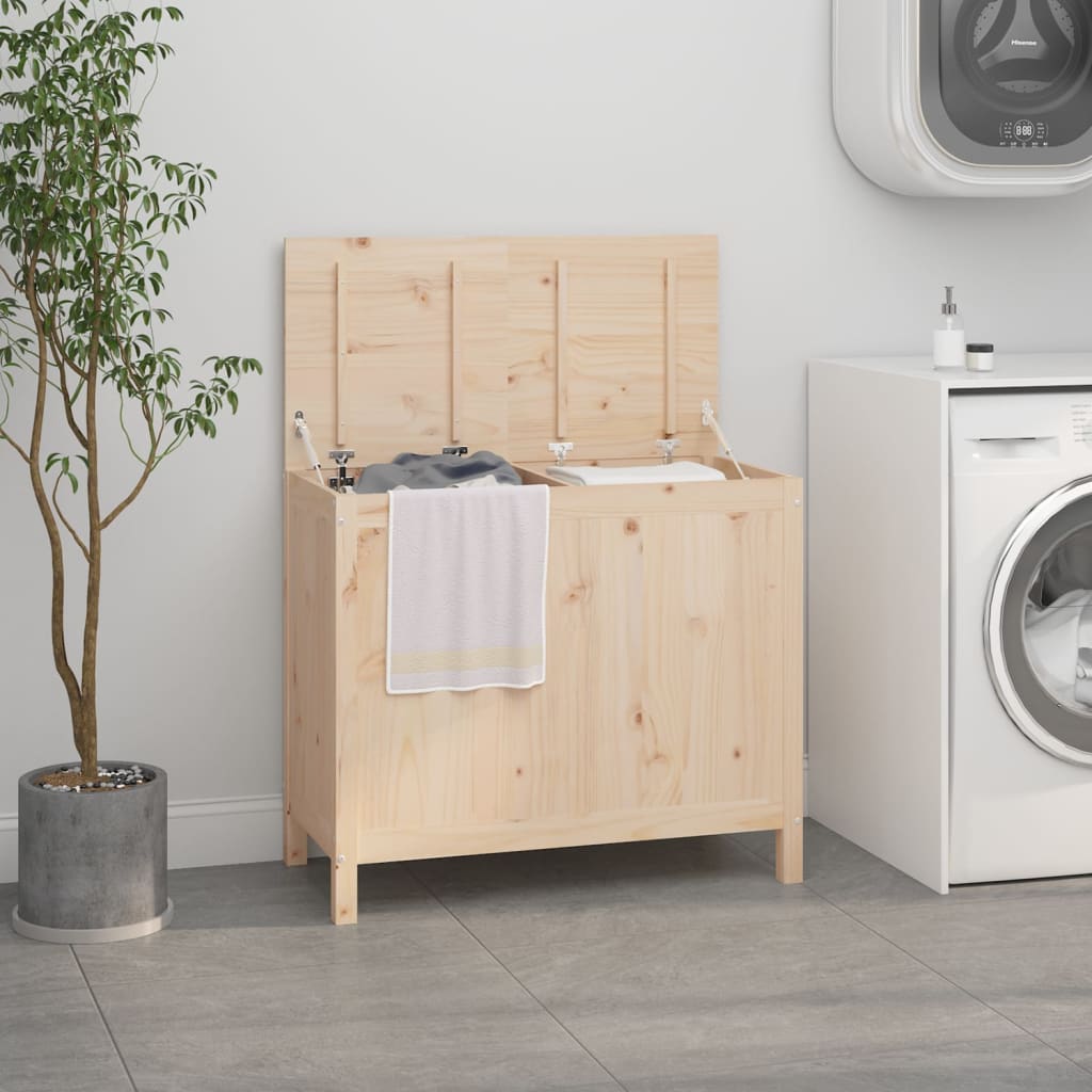 Laundry Box 88.5x44x76 cm Solid Wood Pine