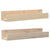 Wall Shelves 2 pcs 50x12x9 cm Solid Wood Pine