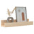 Wall Shelves 2 pcs 50x12x9 cm Solid Wood Pine