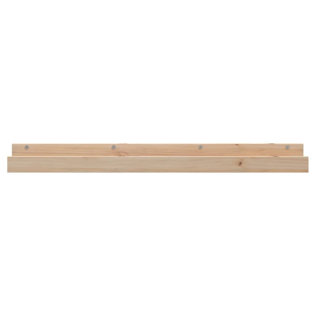 Wall Shelves 2 pcs 110x12x9 cm Solid Wood Pine