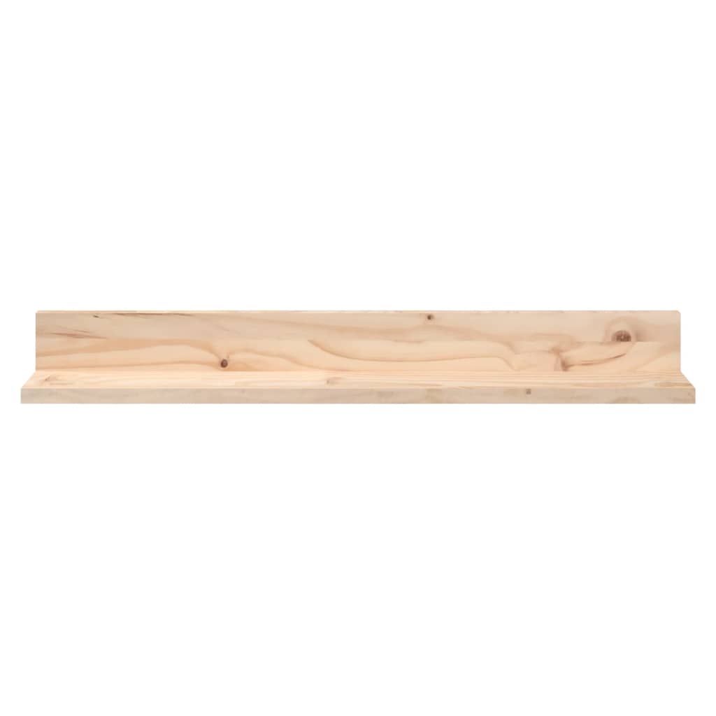 Wall Shelves 2 pcs 80x11x9 cm Solid Wood Pine