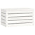 Storage Box White 59.5x36.5x33 cm Solid Wood Pine