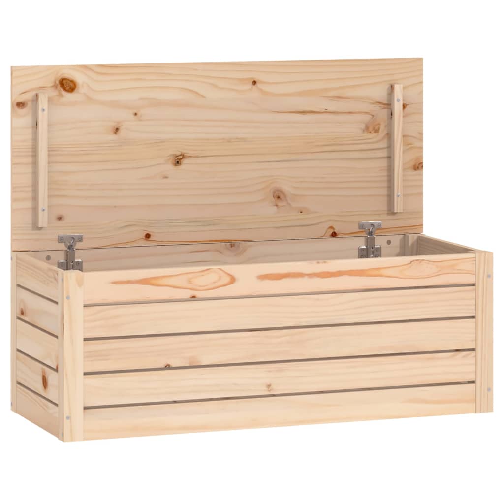 Storage Box 89x36.5x33 cm Solid Wood Pine