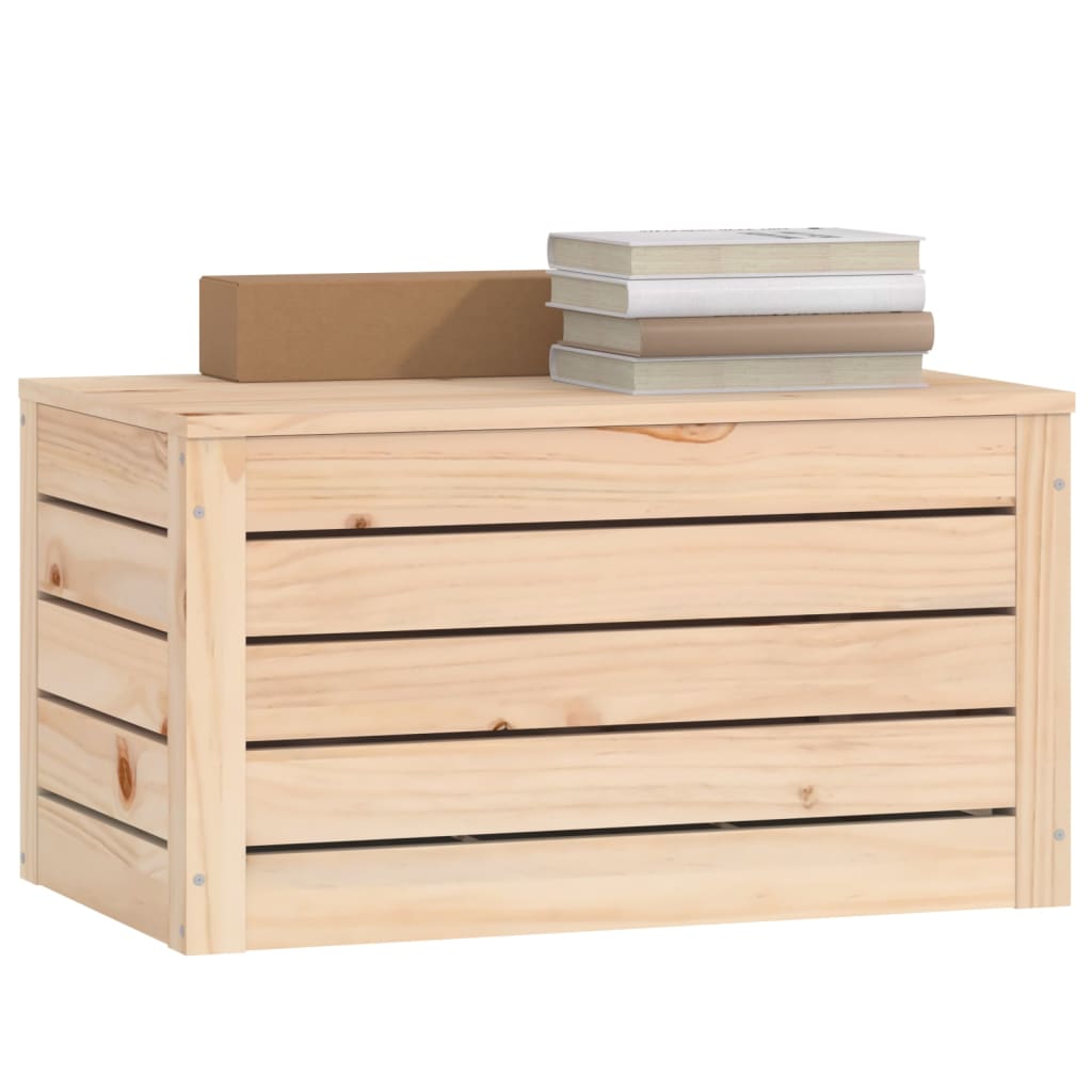 Storage Box 89x36.5x33 cm Solid Wood Pine