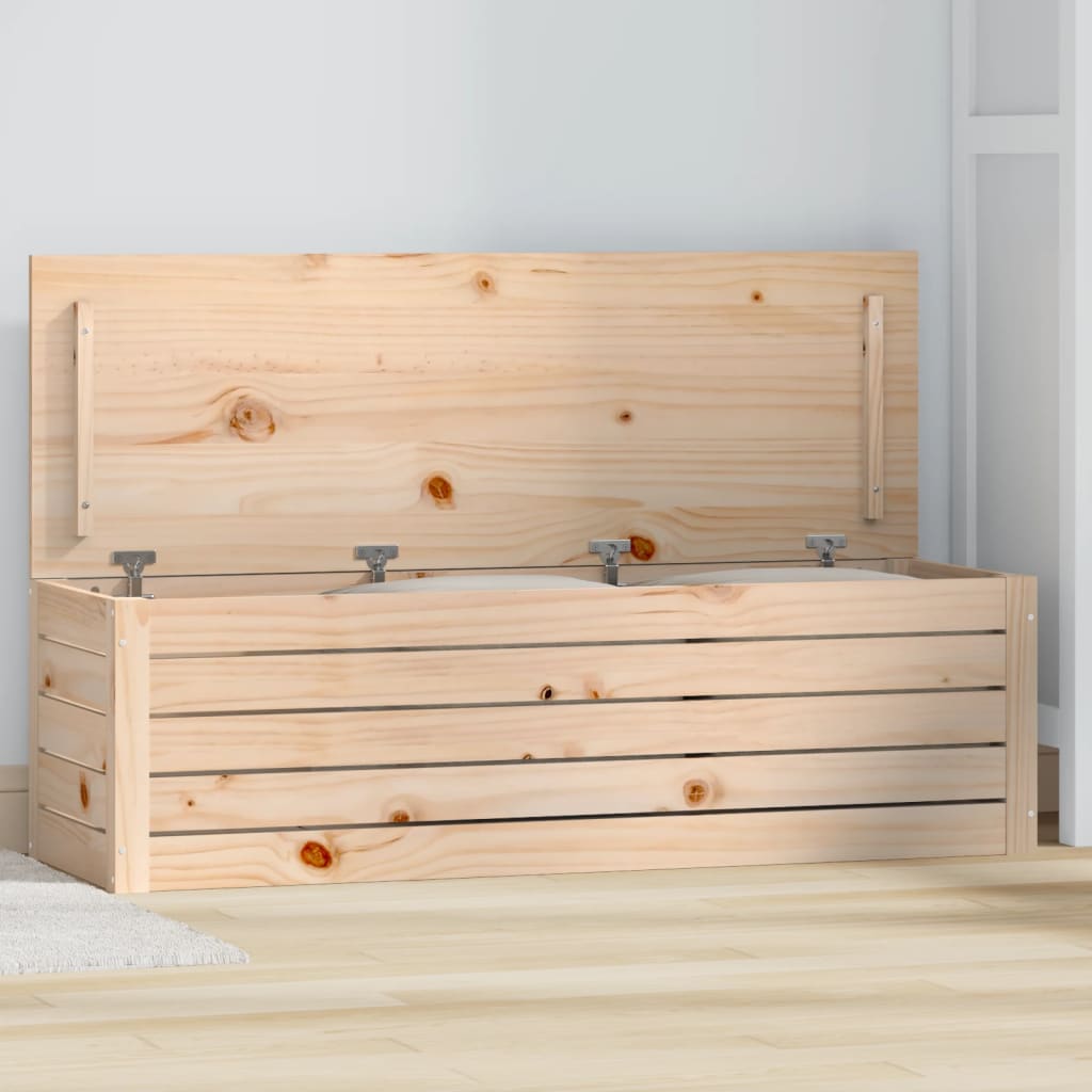 Storage Box 109x36.5x33 cm Solid Wood Pine