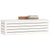 Storage Box White 109x36.5x33 cm Solid Wood Pine