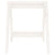 Stools 2 pcs White 40x40x45 cm Solid Wood Pine