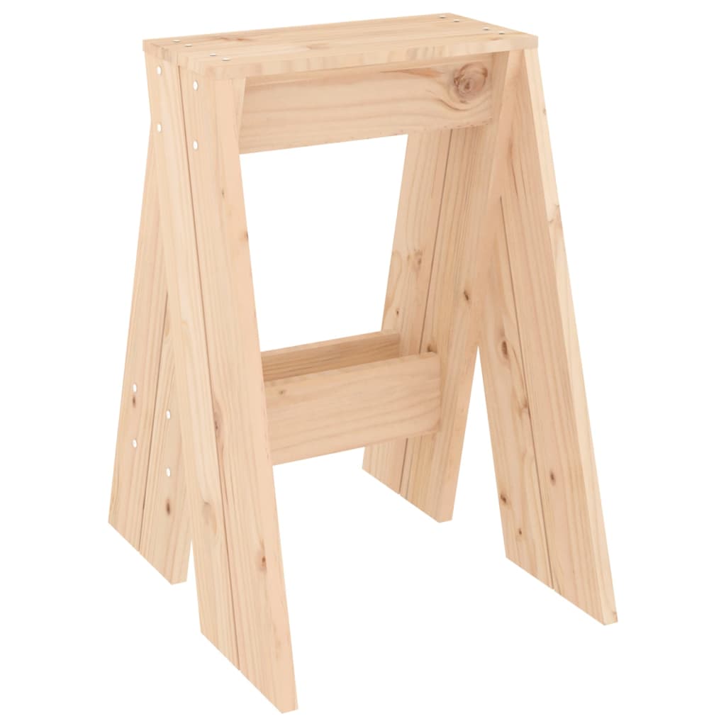 Stools 2 pcs 40x40x60 cm Solid Wood Pine