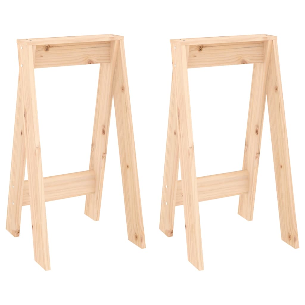 Stools 2 pcs 40x40x75 cm Solid Wood Pine