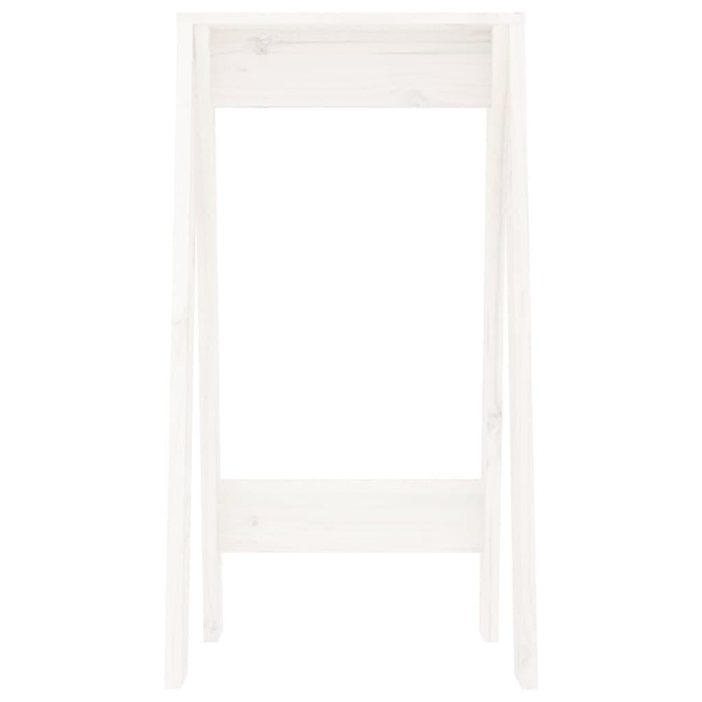 Stools 2 pcs White 40x40x75 cm Solid Wood Pine