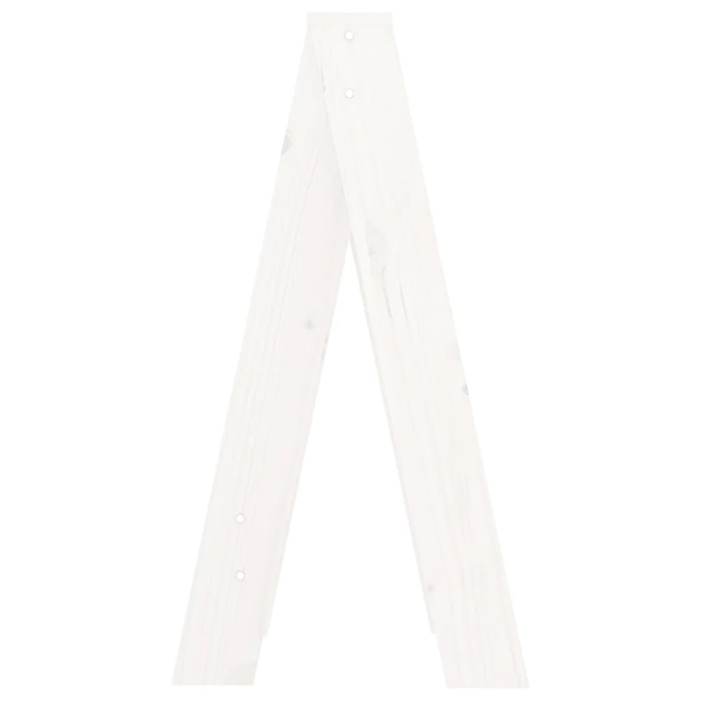 Stools 2 pcs White 40x40x75 cm Solid Wood Pine