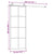 Sliding Door with Hardware Set 76x205 cm ESG Glass&Aluminium