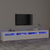 TV Cabinet with LED Lights White 240x35x40 cm