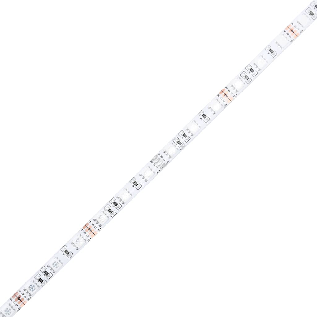 TV Cabinet with LED Lights White 180x35x40 cm