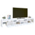 TV Cabinet with LED Lights White 260x36.5x40 cm