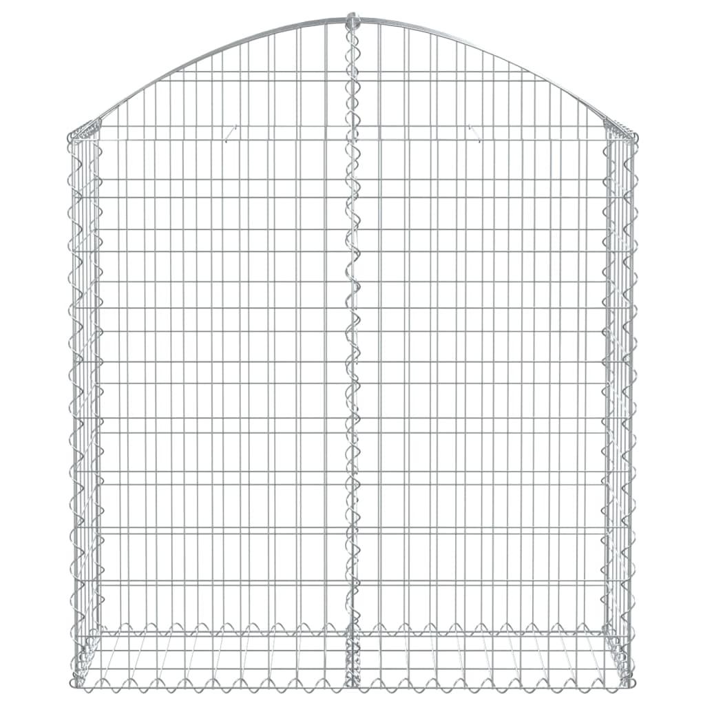 Arched Gabion Basket 100x30x100/120 cm Galvanised Iron